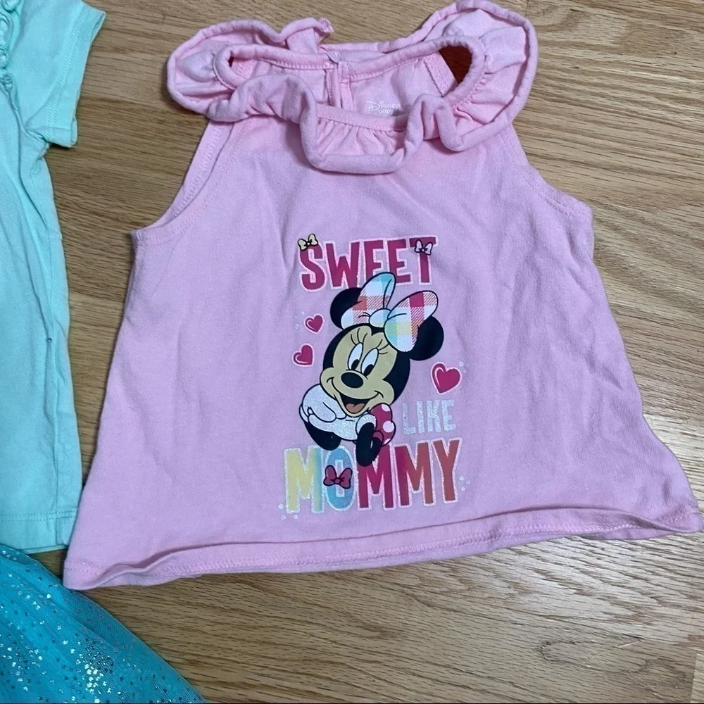 24 Month Girls Clothing Bundle Minnie Mouse Tutu Skirt Butterflies